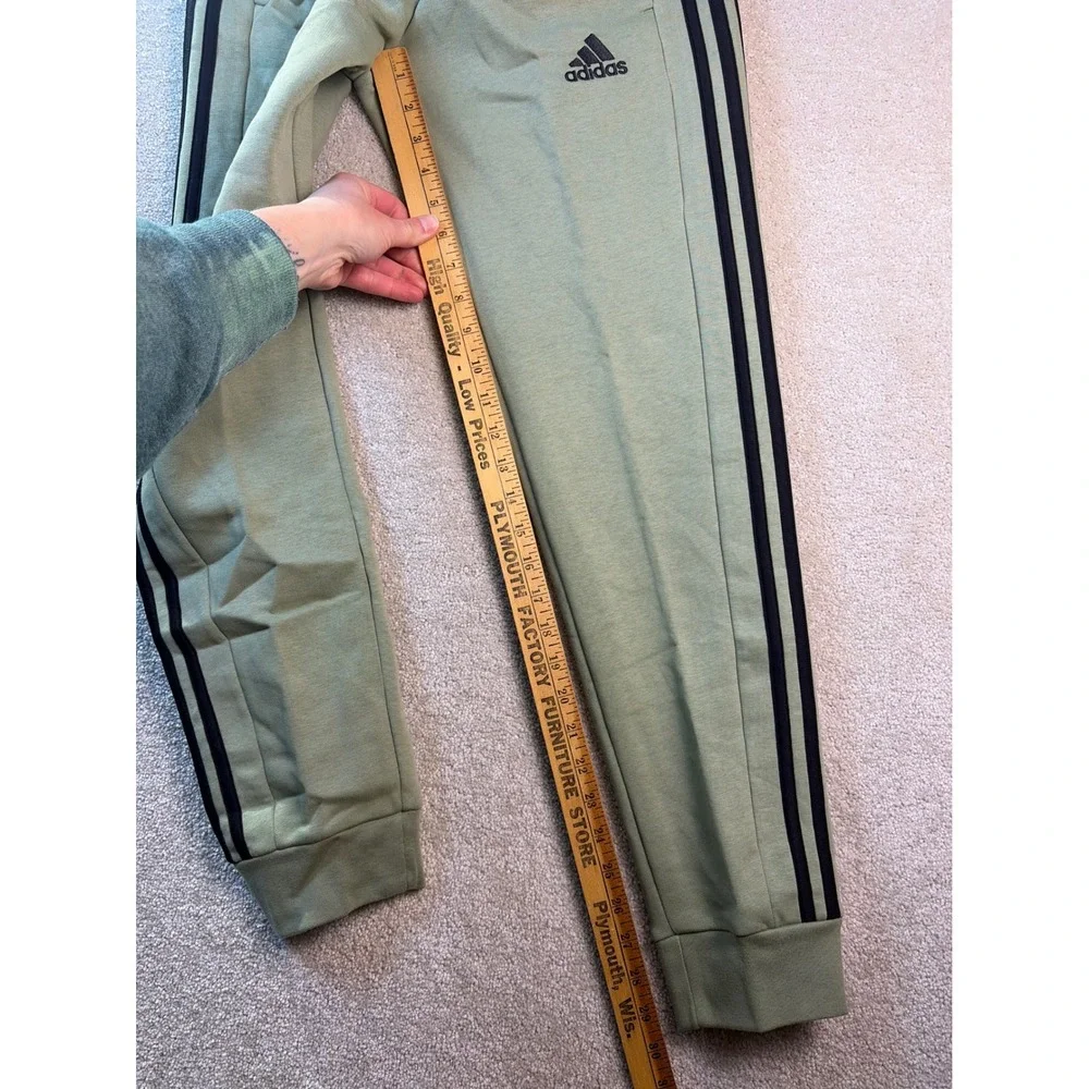 Adidas‎ Sweatpants Mens Small Tent Green M 3S FL TC PT JE0343 Fleece Joggers NEW